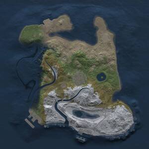 Thumbnail Rust Map: Procedural Map, Size: 2500, Seed: 458745, 7 Monuments