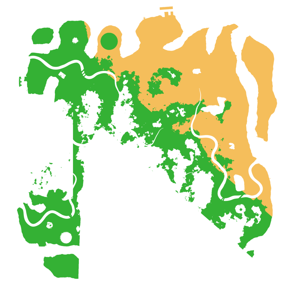 Biome Rust Map: Procedural Map, Size: 4500, Seed: 465570844