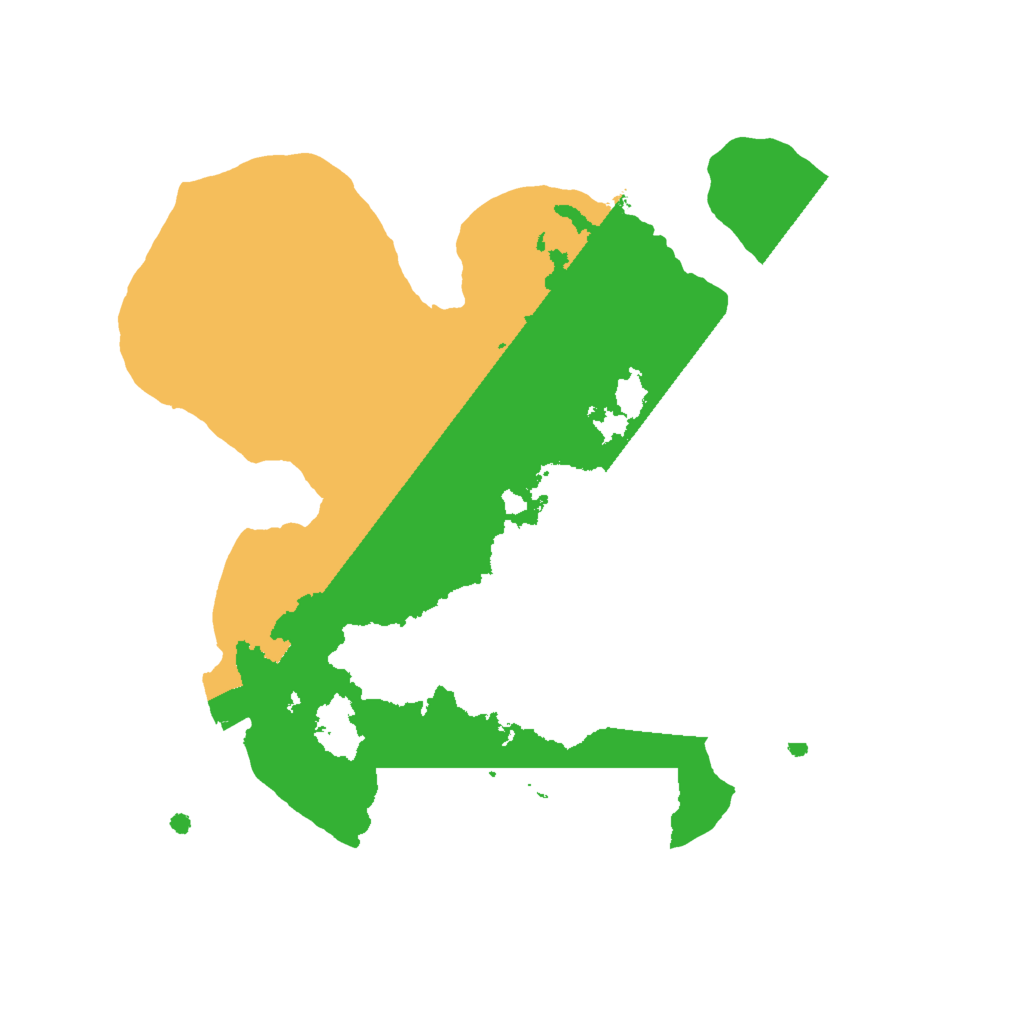 Biome Rust Map: Procedural Map, Size: 2000, Seed: 864157999