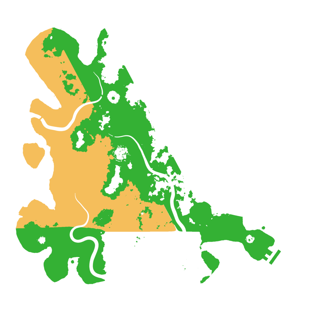 Biome Rust Map: Procedural Map, Size: 3800, Seed: 946245172