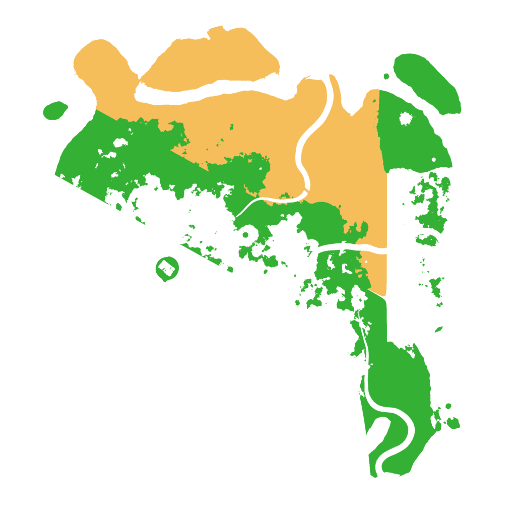Biome Rust Map: Procedural Map, Size: 3600, Seed: 1464406042