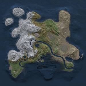 Thumbnail Rust Map: Procedural Map, Size: 3000, Seed: 345318875, 11 Monuments