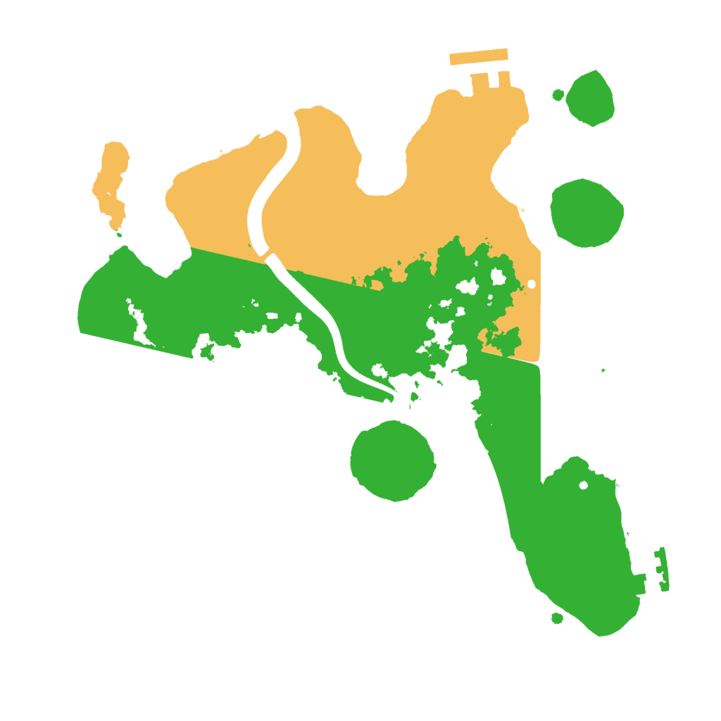 Biome Rust Map: Procedural Map, Size: 2500, Seed: 1382104809