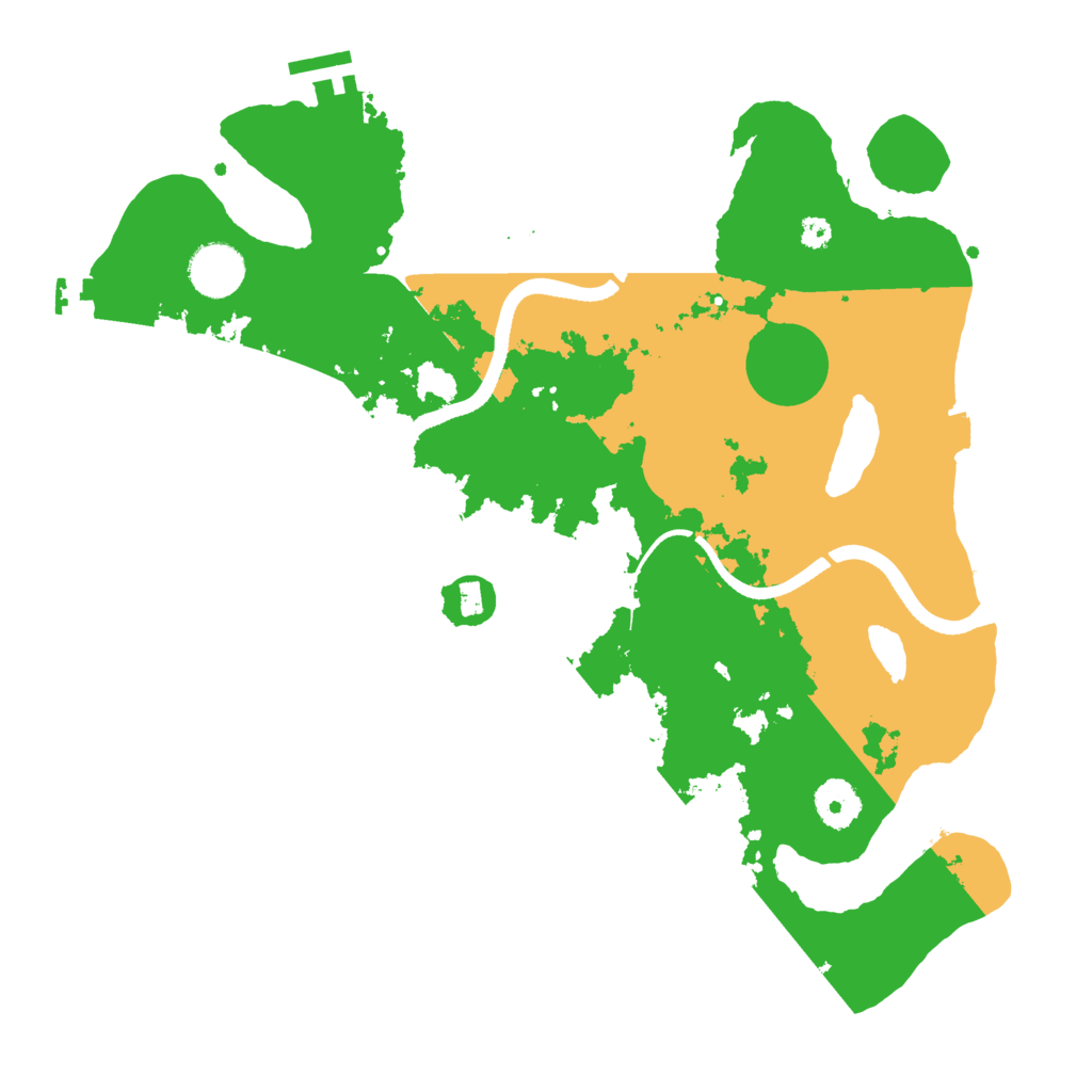 Biome Rust Map: Procedural Map, Size: 3500, Seed: 1858756