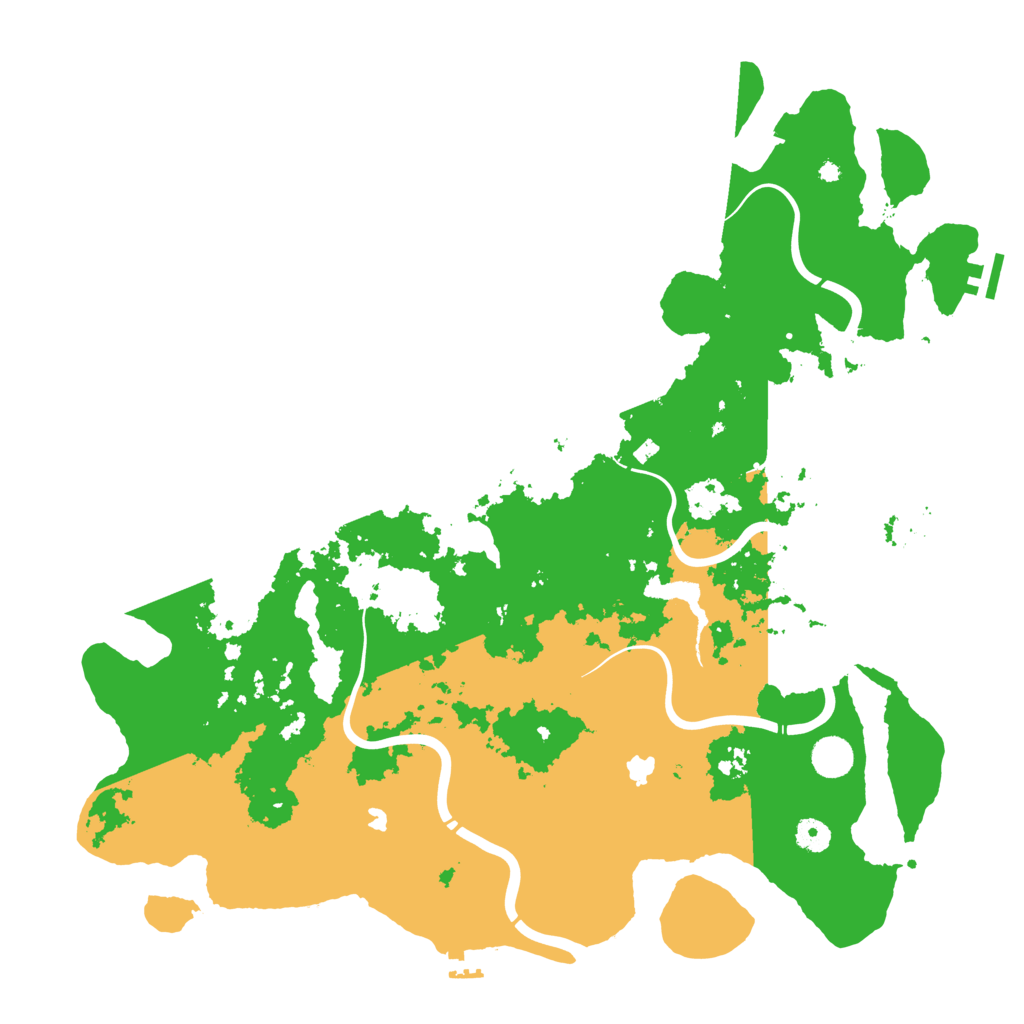 Biome Rust Map: Procedural Map, Size: 4500, Seed: 750010588