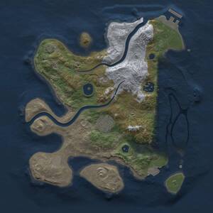 Thumbnail Rust Map: Procedural Map, Size: 2900, Seed: 2113970360, 7 Monuments