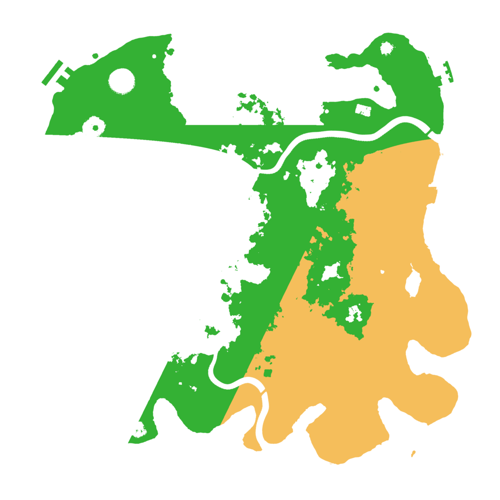 Biome Rust Map: Procedural Map, Size: 3500, Seed: 179599842