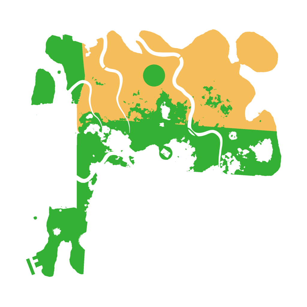 Biome Rust Map: Procedural Map, Size: 3700, Seed: 2076306539