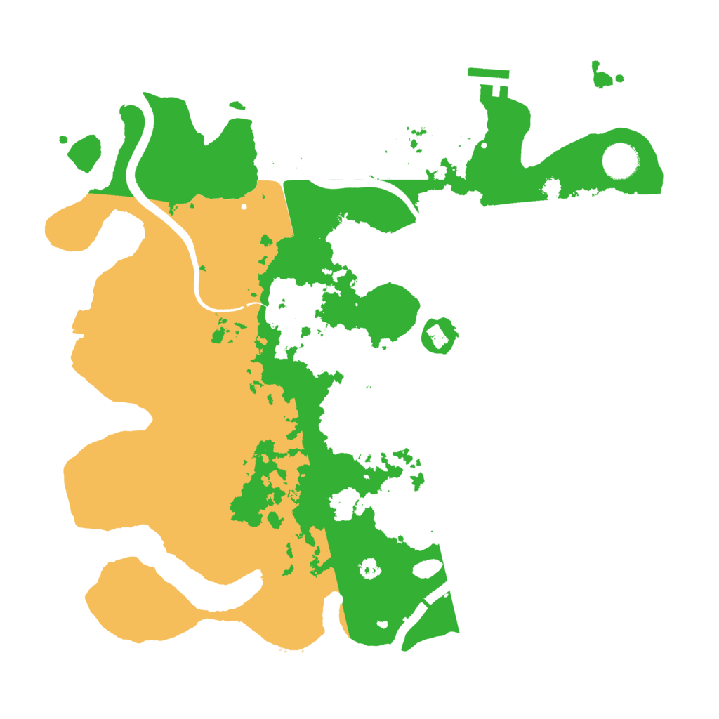 Biome Rust Map: Procedural Map, Size: 3500, Seed: 304608318