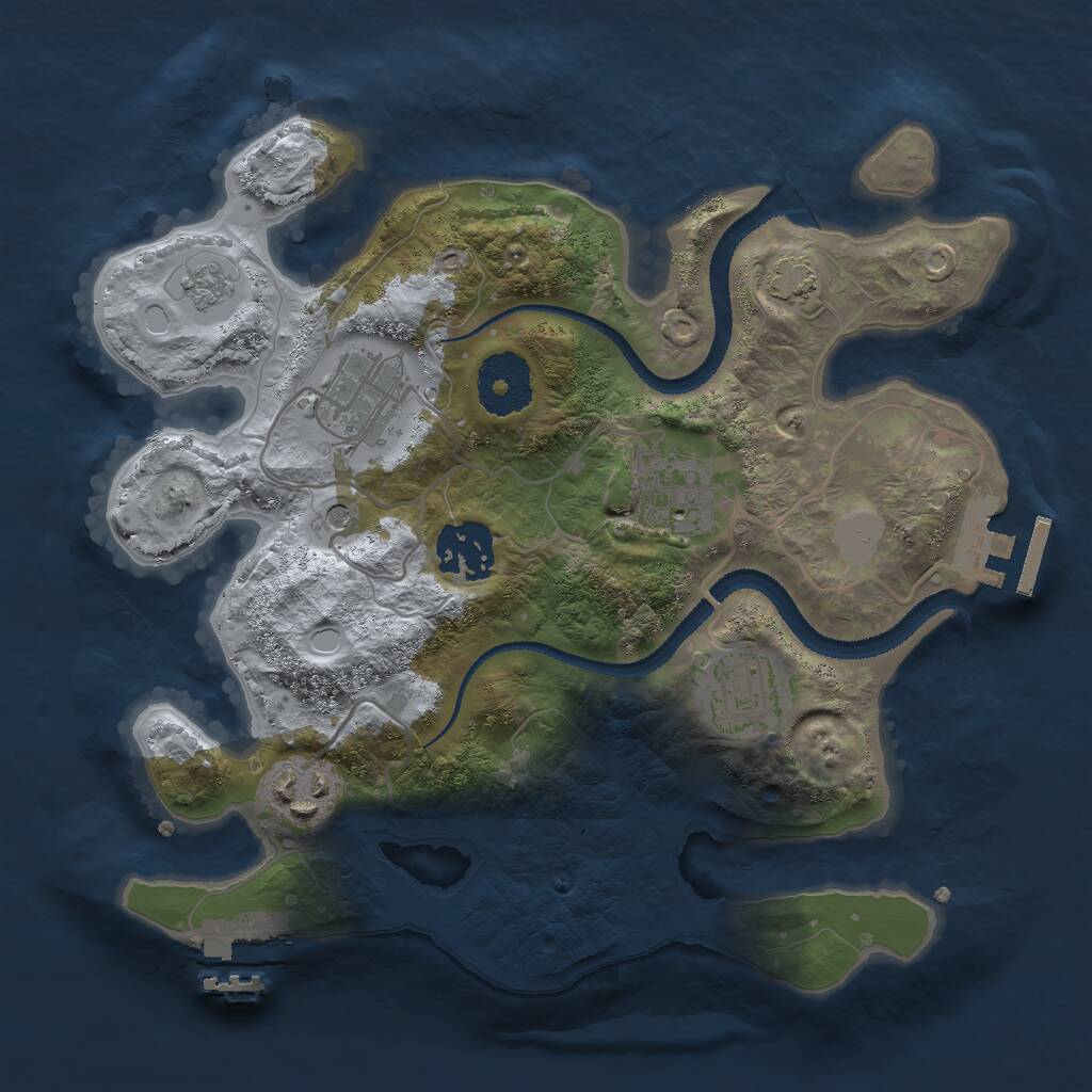 Rust Map: Procedural Map, Size: 2750, Seed: 42042069, 11 Monuments