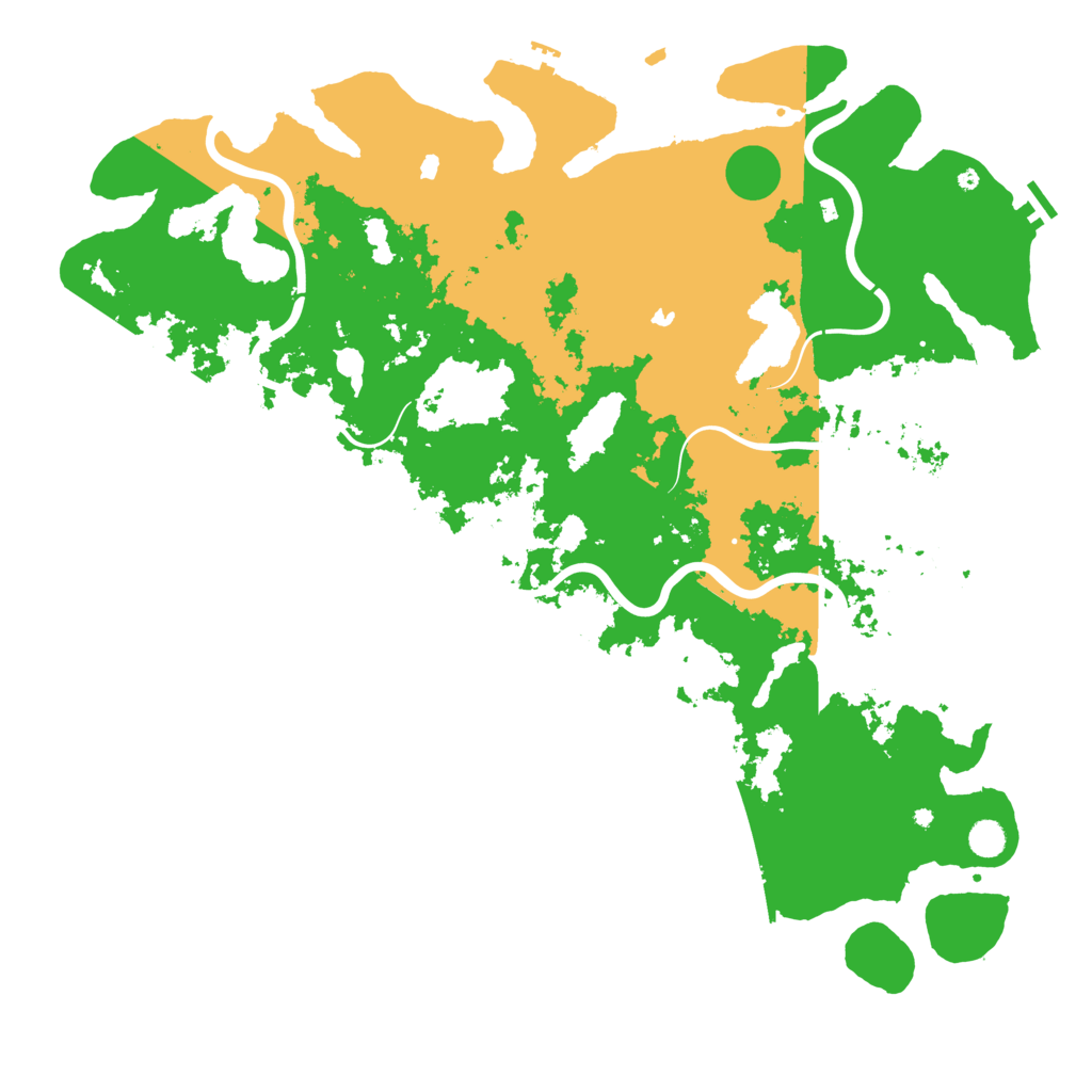 Biome Rust Map: Procedural Map, Size: 5250, Seed: 572500189