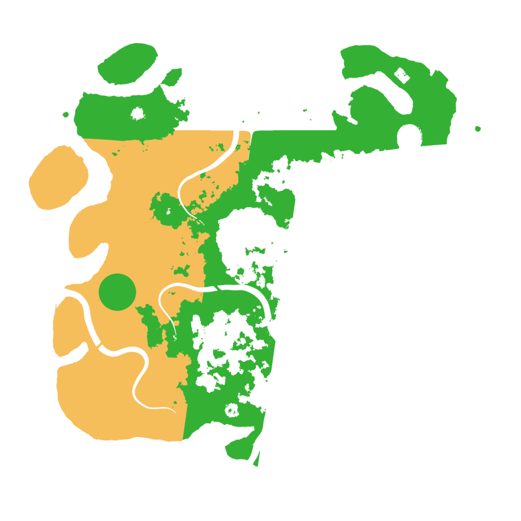 Biome Rust Map: Procedural Map, Size: 3700, Seed: 131841283