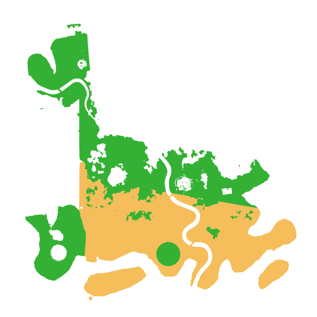 Biome Rust Map: Procedural Map, Size: 3500, Seed: 575627304