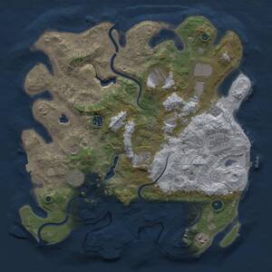 Thumbnail Rust Map: Procedural Map, Size: 4000, Seed: 34564, 16 Monuments