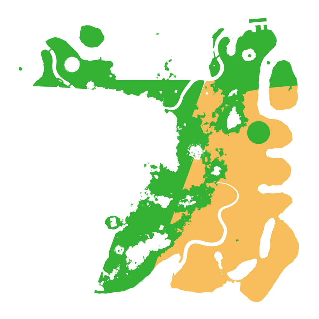 Biome Rust Map: Procedural Map, Size: 3700, Seed: 422017