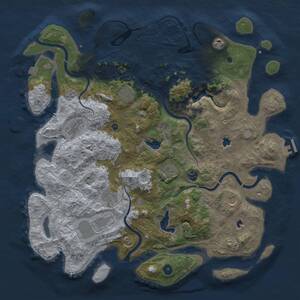 Thumbnail Rust Map: Procedural Map, Size: 4500, Seed: 962580342, 14 Monuments