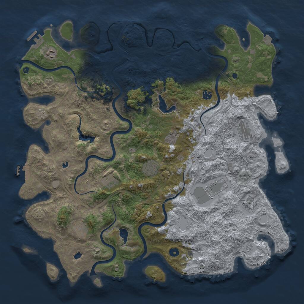 Rust Map: Procedural Map, Size: 4750, Seed: 28112025, 16 Monuments