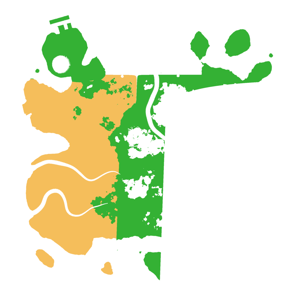 Biome Rust Map: Procedural Map, Size: 3000, Seed: 1136842443