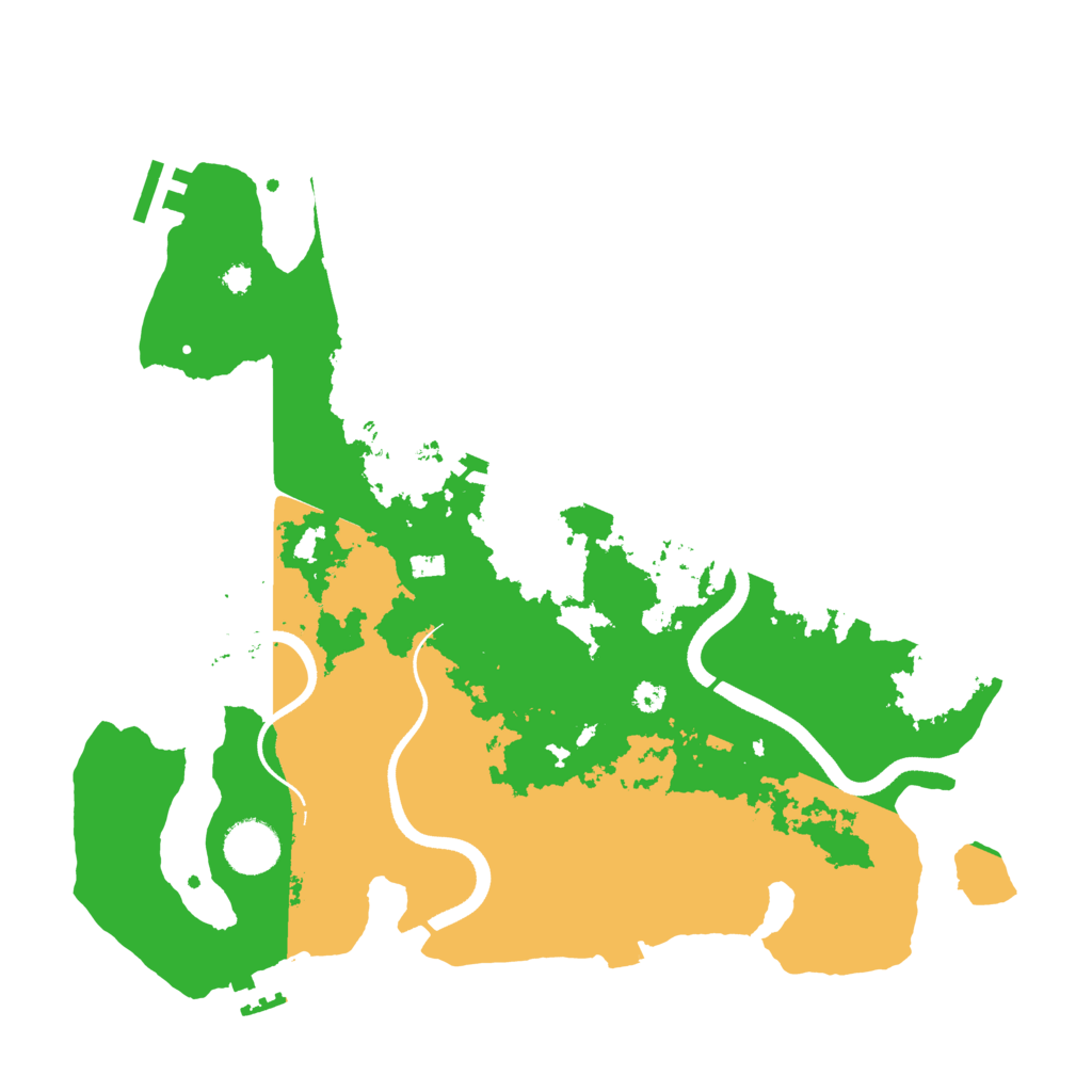 Biome Rust Map: Procedural Map, Size: 3500, Seed: 502505122