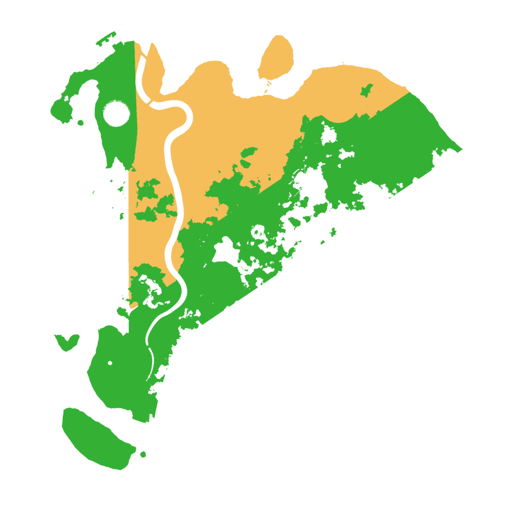 Biome Rust Map: Procedural Map, Size: 3500, Seed: 28394501