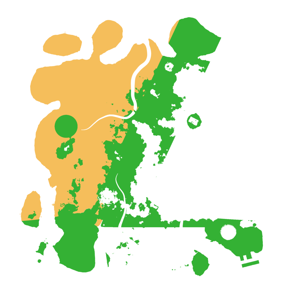 Biome Rust Map: Procedural Map, Size: 3500, Seed: 707452658