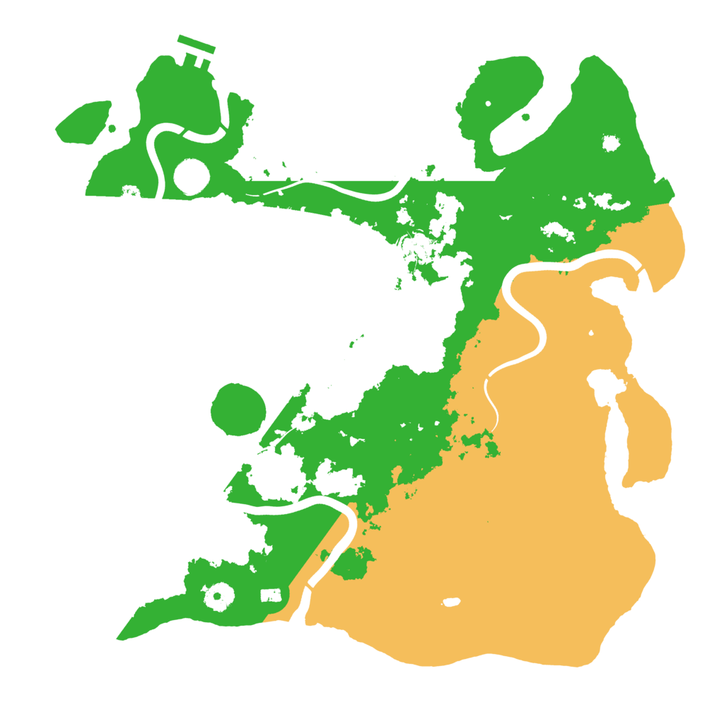 Biome Rust Map: Procedural Map, Size: 3800, Seed: 26092711