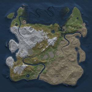 Thumbnail Rust Map: Procedural Map, Size: 3800, Seed: 26092711, 16 Monuments