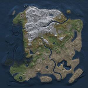 Thumbnail Rust Map: Procedural Map, Size: 4000, Seed: 125594733, 16 Monuments