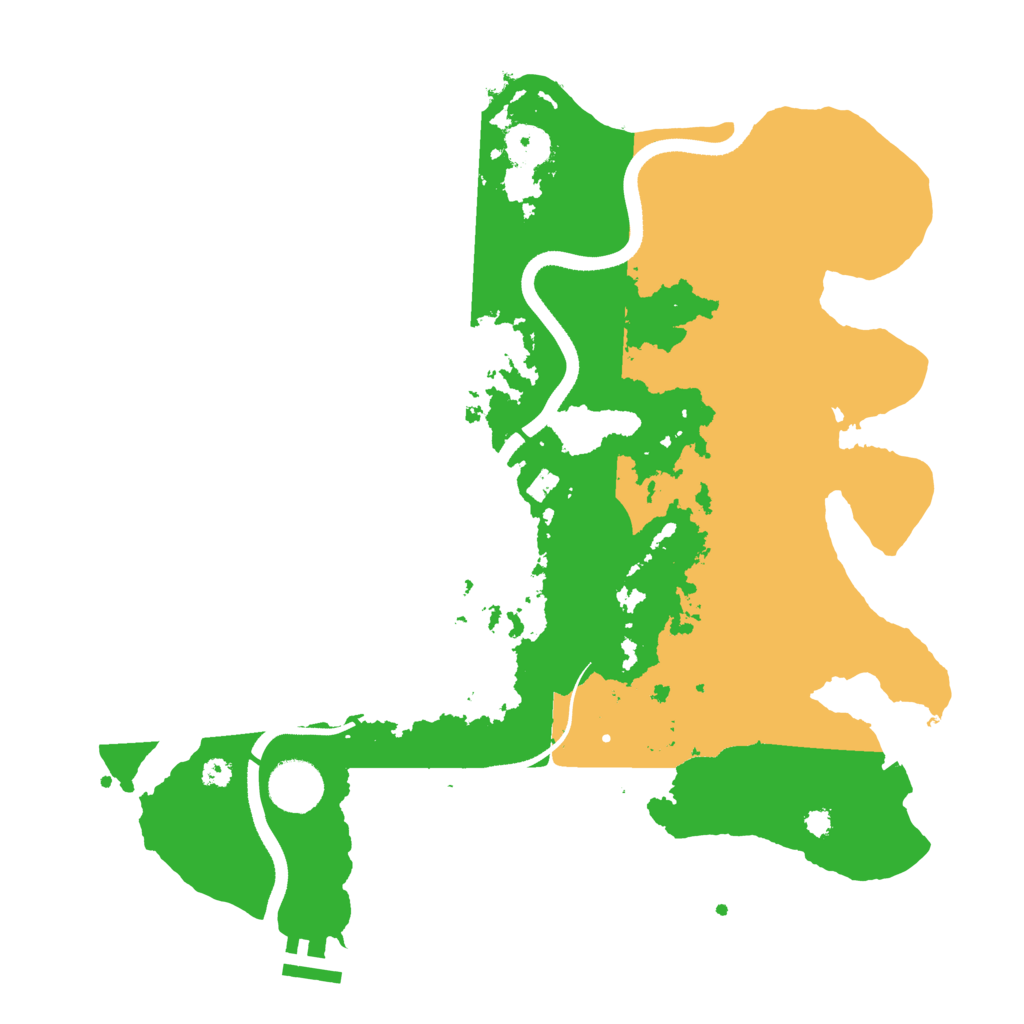 Biome Rust Map: Procedural Map, Size: 3500, Seed: 17731738