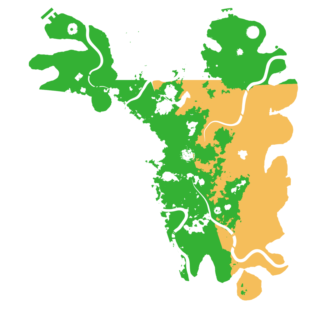 Biome Rust Map: Procedural Map, Size: 4400, Seed: 17733852