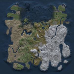 Thumbnail Rust Map: Procedural Map, Size: 4250, Seed: 1463431476, 14 Monuments