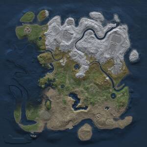 Thumbnail Rust Map: Procedural Map, Size: 4000, Seed: 998175, 15 Monuments