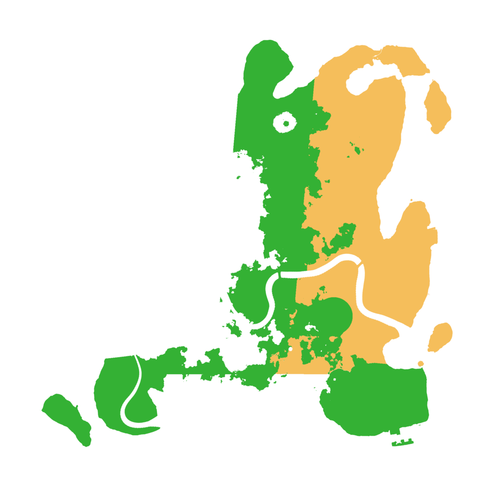 Biome Rust Map: Procedural Map, Size: 3500, Seed: 770747848