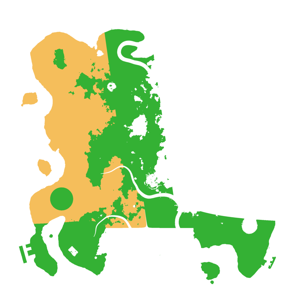 Biome Rust Map: Procedural Map, Size: 3500, Seed: 56513005