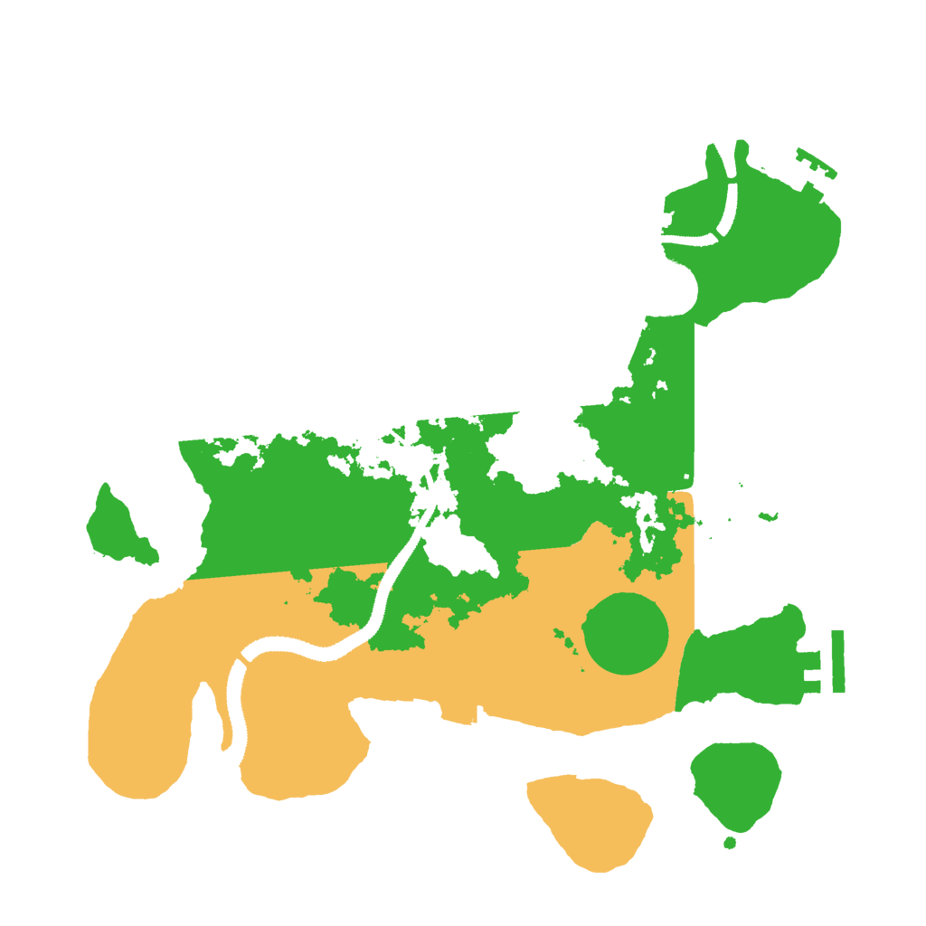 Biome Rust Map: Procedural Map, Size: 3000, Seed: 374855223