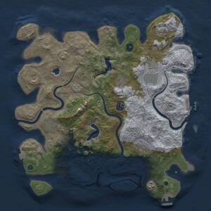 Thumbnail Rust Map: Procedural Map, Size: 4000, Seed: 2338, 15 Monuments