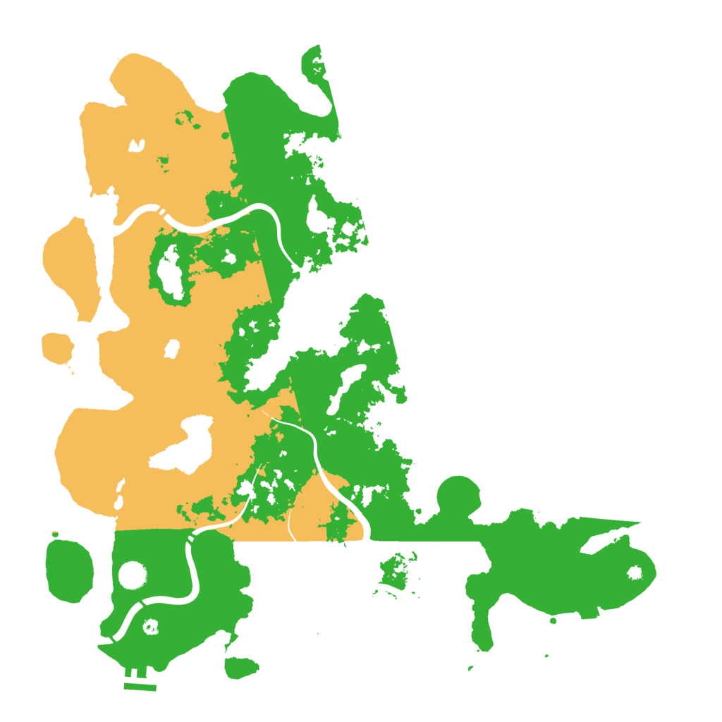 Biome Rust Map: Procedural Map, Size: 4500, Seed: 51234
