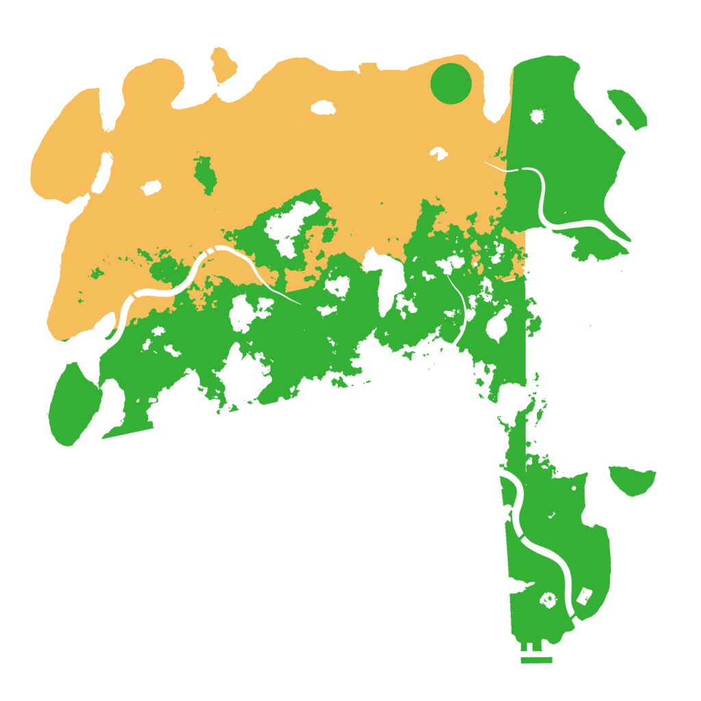 Biome Rust Map: Procedural Map, Size: 4500, Seed: 2125973290