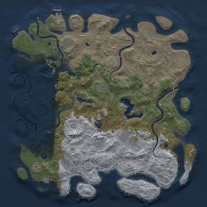 Thumbnail Rust Map: Procedural Map, Size: 4800, Seed: 2119327475, 17 Monuments