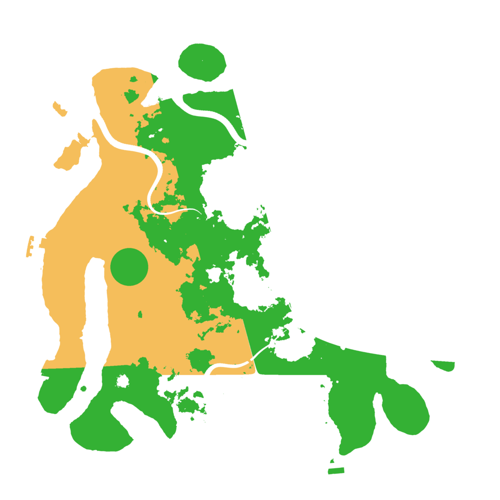 Biome Rust Map: Procedural Map, Size: 3500, Seed: 2008063598