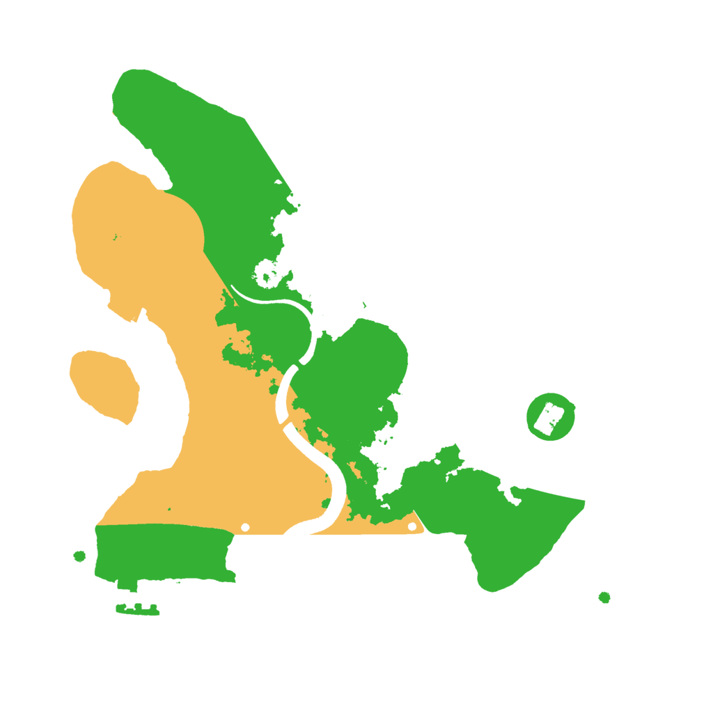 Biome Rust Map: Procedural Map, Size: 2500, Seed: 560260