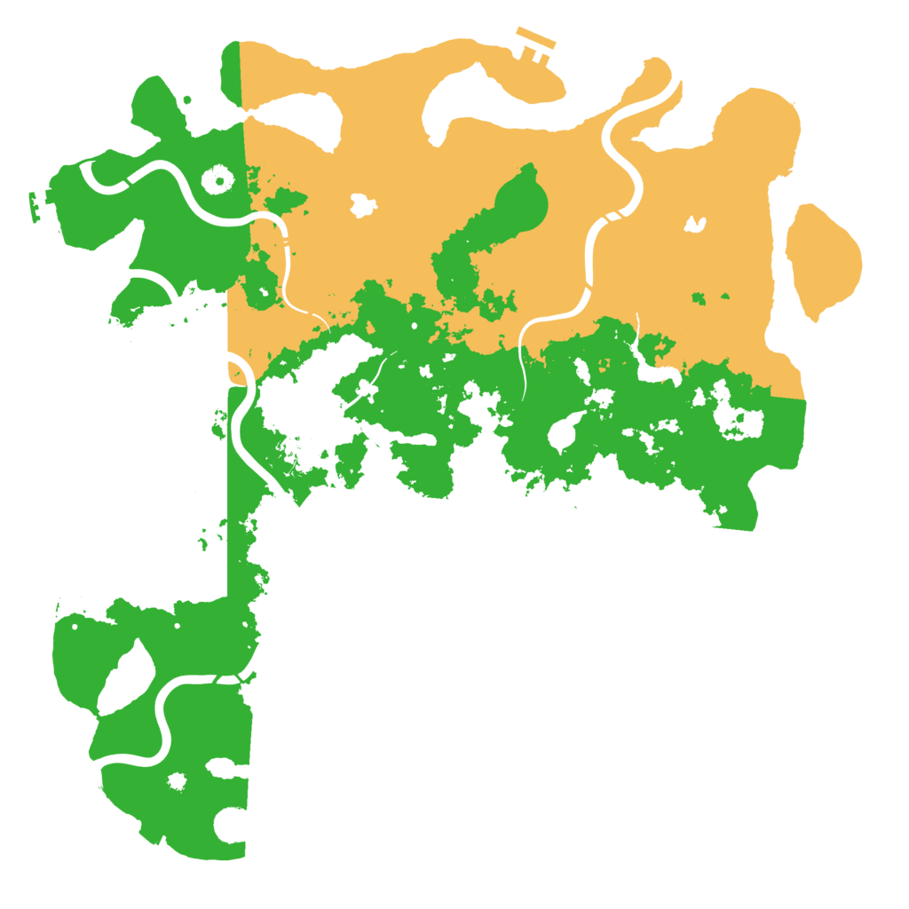 Biome Rust Map: Procedural Map, Size: 4500, Seed: 719511995