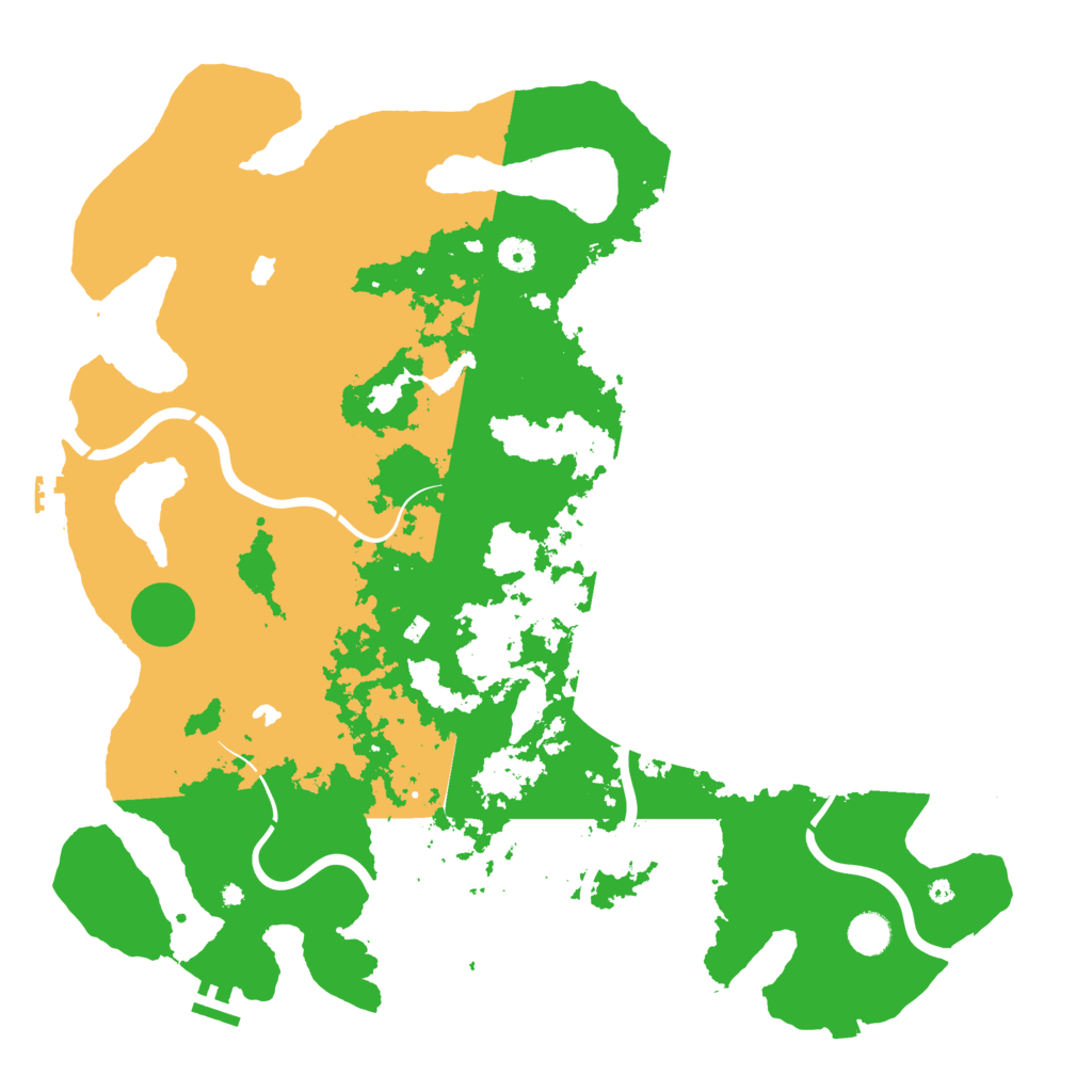 Biome Rust Map: Procedural Map, Size: 4500, Seed: 224277372