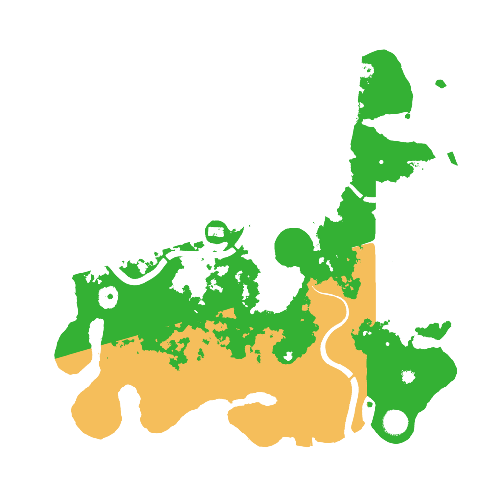 Biome Rust Map: Procedural Map, Size: 3500, Seed: 164119766