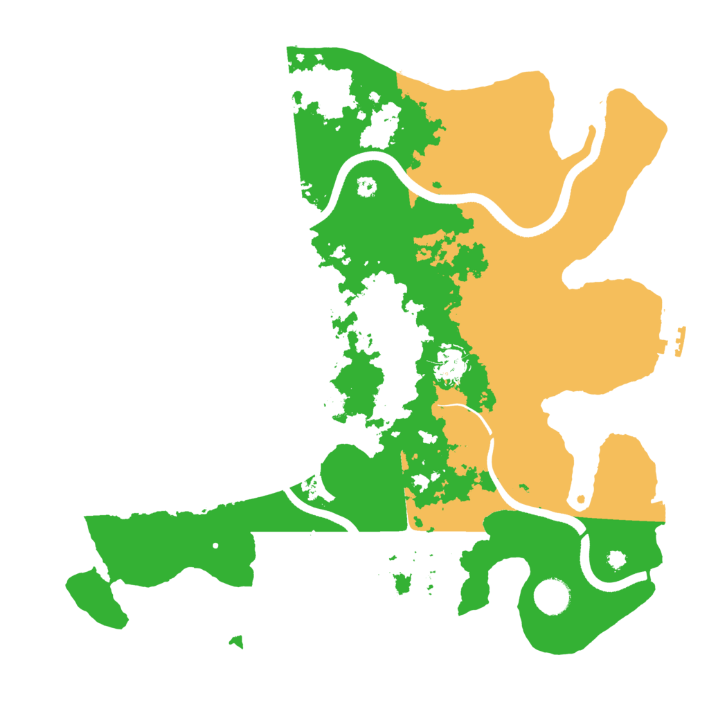 Biome Rust Map: Procedural Map, Size: 3500, Seed: 3872946