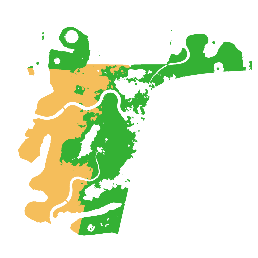 Biome Rust Map: Procedural Map, Size: 3600, Seed: 840197145