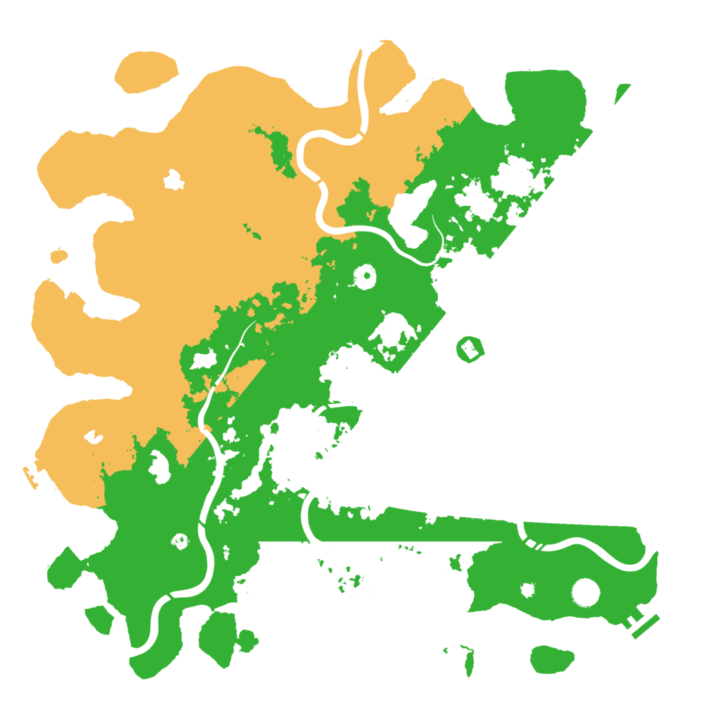 Biome Rust Map: Procedural Map, Size: 4500, Seed: 30383160