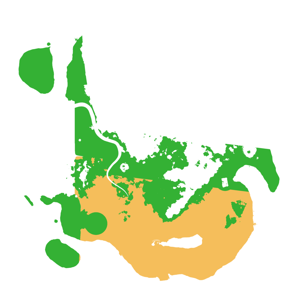Biome Rust Map: Procedural Map, Size: 3500, Seed: 1764302409