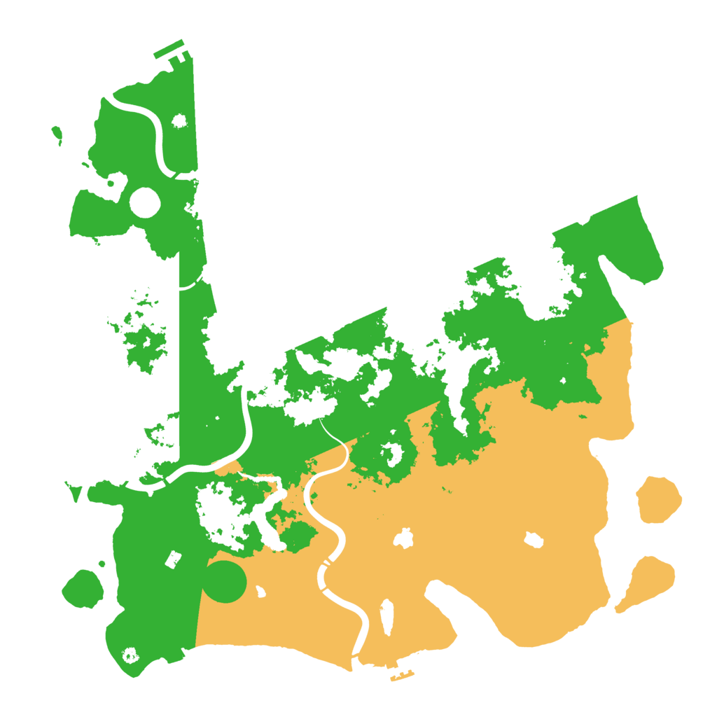 Biome Rust Map: Procedural Map, Size: 4500, Seed: 1999216013