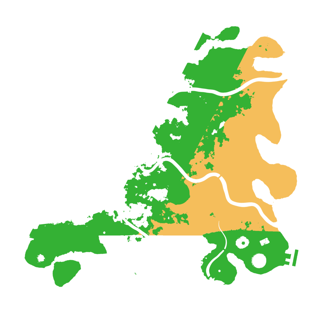 Biome Rust Map: Procedural Map, Size: 3800, Seed: 938674520
